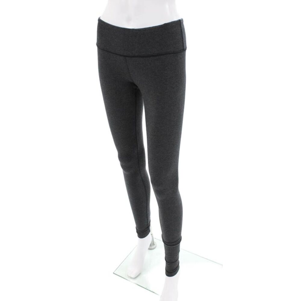 Lululemon Womens Athletic Stretch Mid-Rise Skinny Ankle Leggings Gray Size 4 - Picture 2 of 4